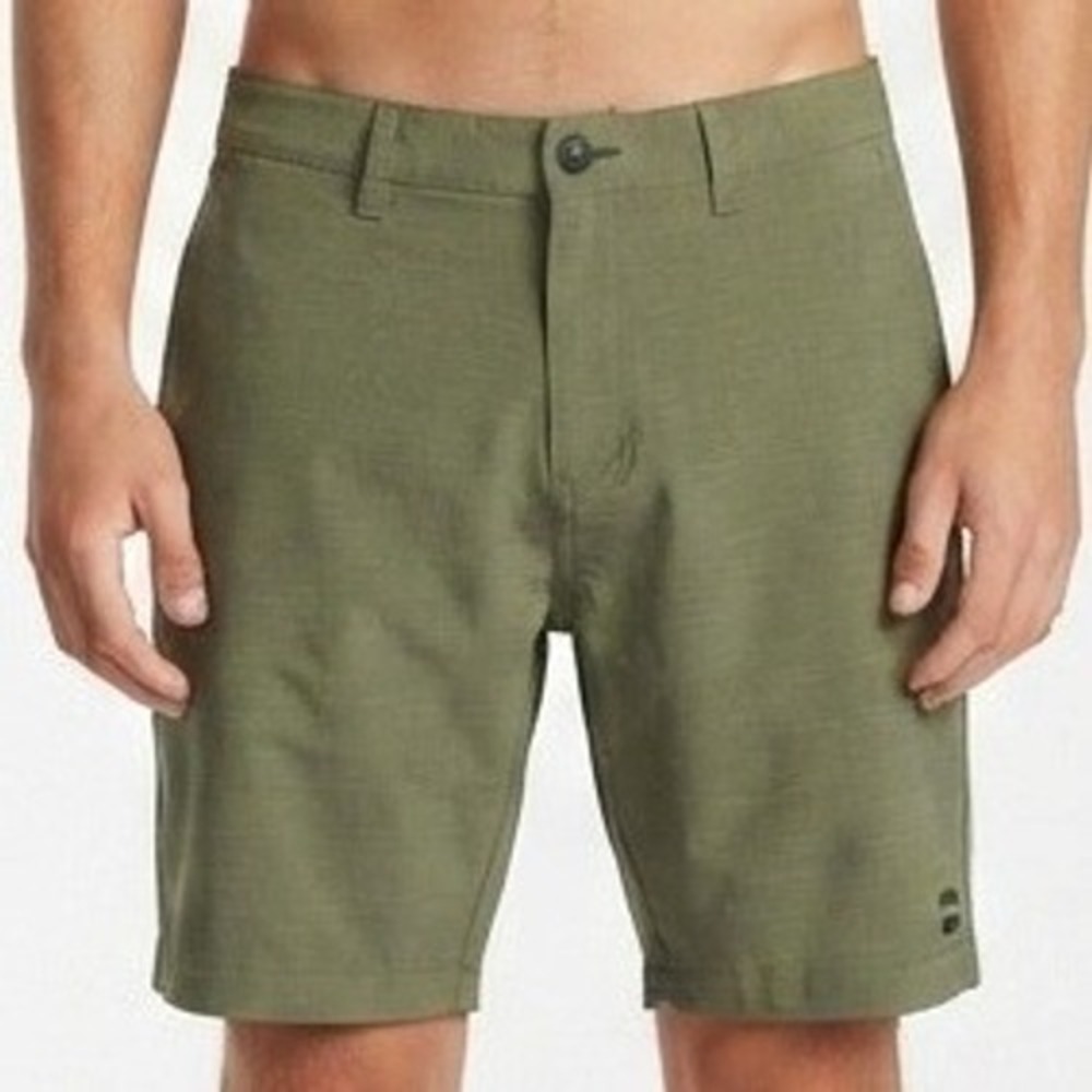 Billabong Crossfire X Submersible Shorts Mens 38 Green Hybrid Boardshorts